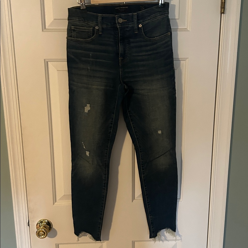Lucky Brand Ava Skinny Jeans Denim Pants Size 6/28 Ankle